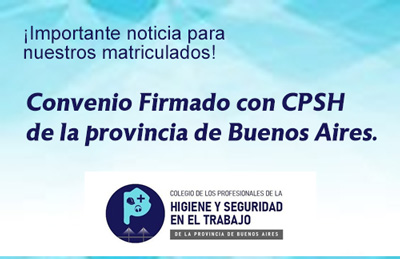 Beneficios para matriculados: Convenio firmado con el CPSH.